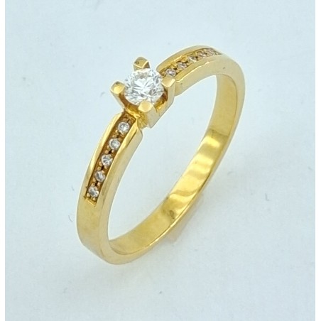 ANILLO COMPROMISO CON DIAMANTES (0,14)